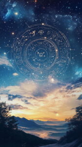 Zodiac Wheel Sternenhimmel Horoskop
